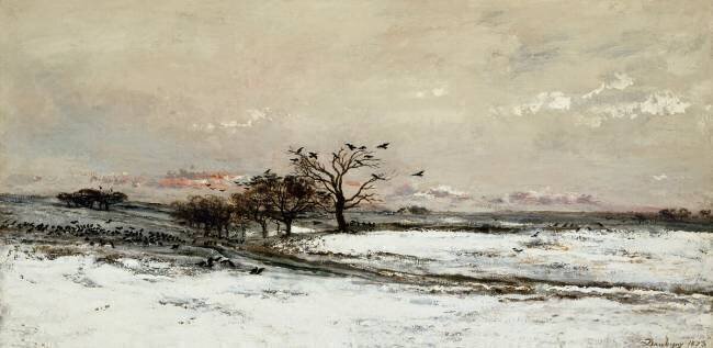 La neige Charles-François Daubigny