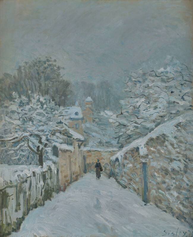 La neige à Louveciennes (Yvelines) Alfred Sisley