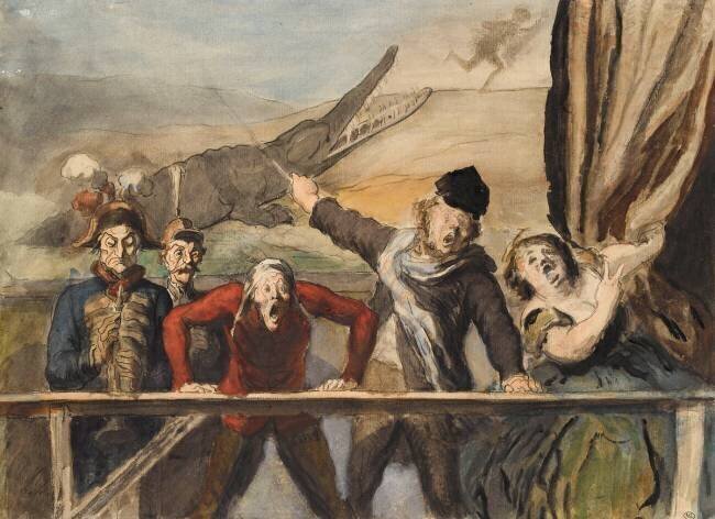 La Parade foraine Honoré Daumier