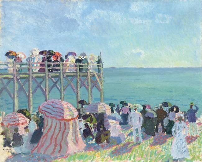 La plage et l’estacade de Trouville Raoul Dufy
