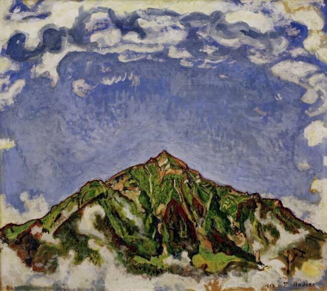 La pointe du Niesen depuis Heustrich Ferdinand Hodler