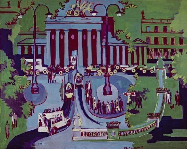 La Porte de Brandebourg, Berlin Ernst Ludwig Kirchner