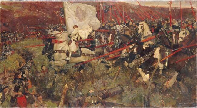 "La Pucelle " Jeanne d'Arc à la tête de son armée Frank Craig