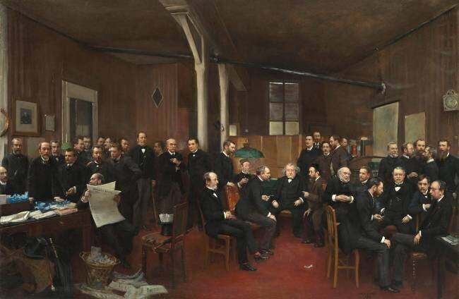 La rédaction du Journal des Débats en 1889 Jean Béraud