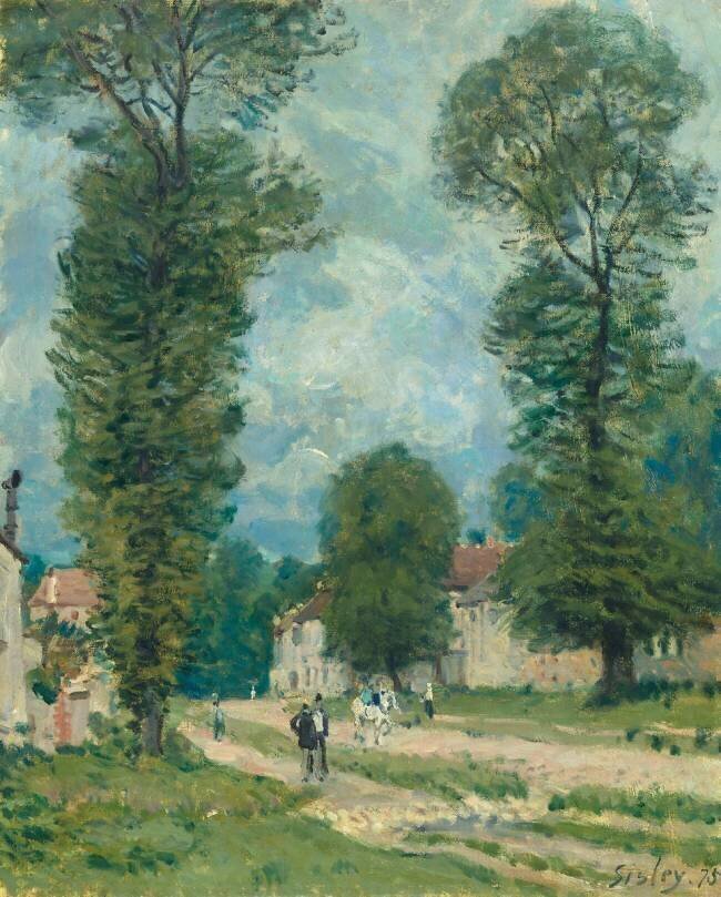 La route de Versailles Alfred Sisley