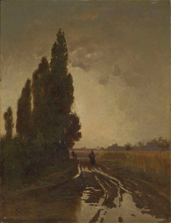 La Route sous la pluie Léon Belly