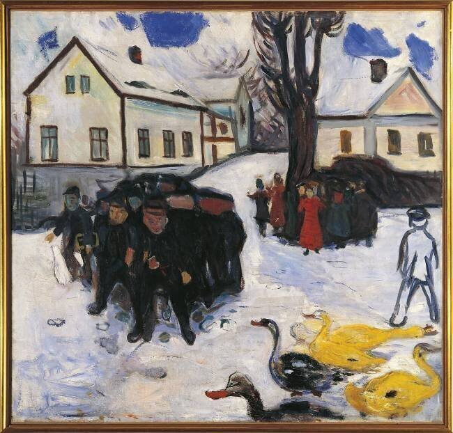 La rue du village Edvard Munch