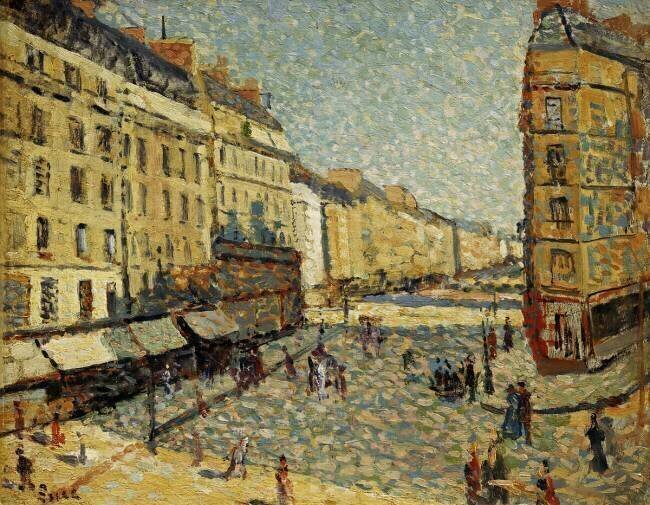 La Rue Mouffetard Maximilien Luce