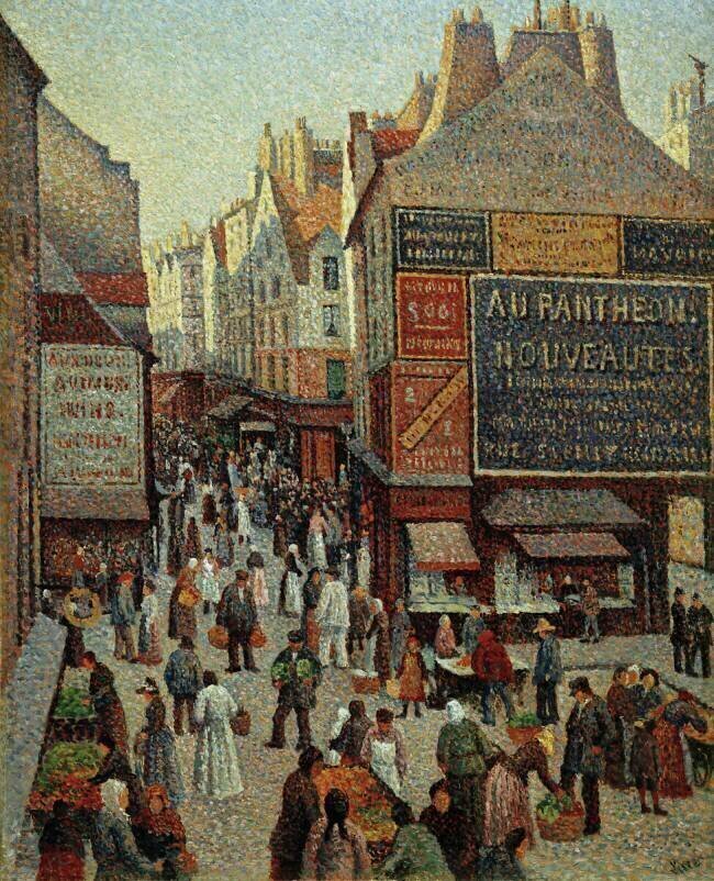 La Rue Mouffetard Maximilien Luce