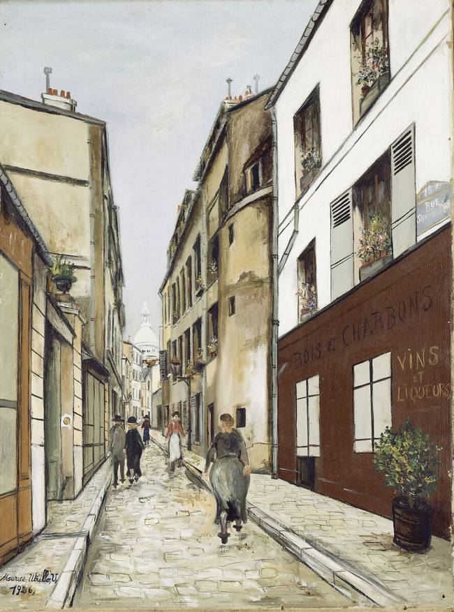 La rue Saint-Rustique à Montmartre Maurice Utrillo