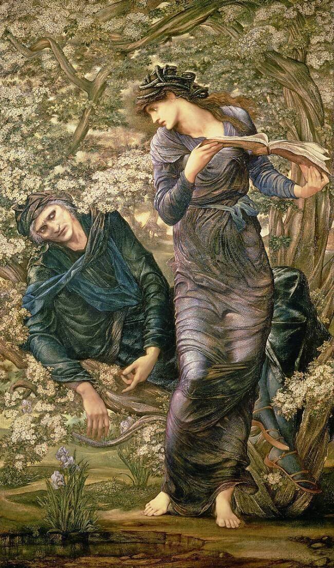 La séduction de Merlin Edward Burne-Jones