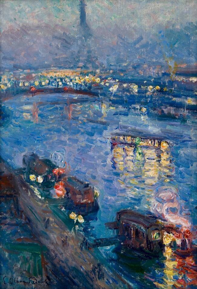 La Seine à Paris - Pont de Grenelle Achille Emile Othon Friesz