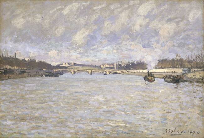 La Seine à Paris et le Pont de Grenelle Alfred Sisley