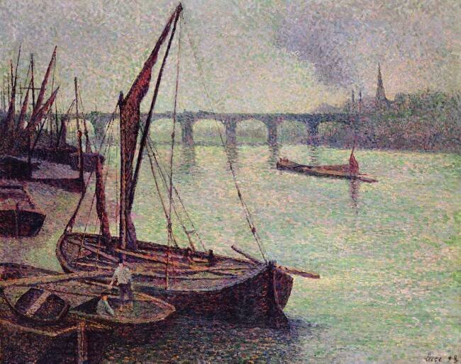 La Tamise au pont de Vauxhall Maximilien Luce