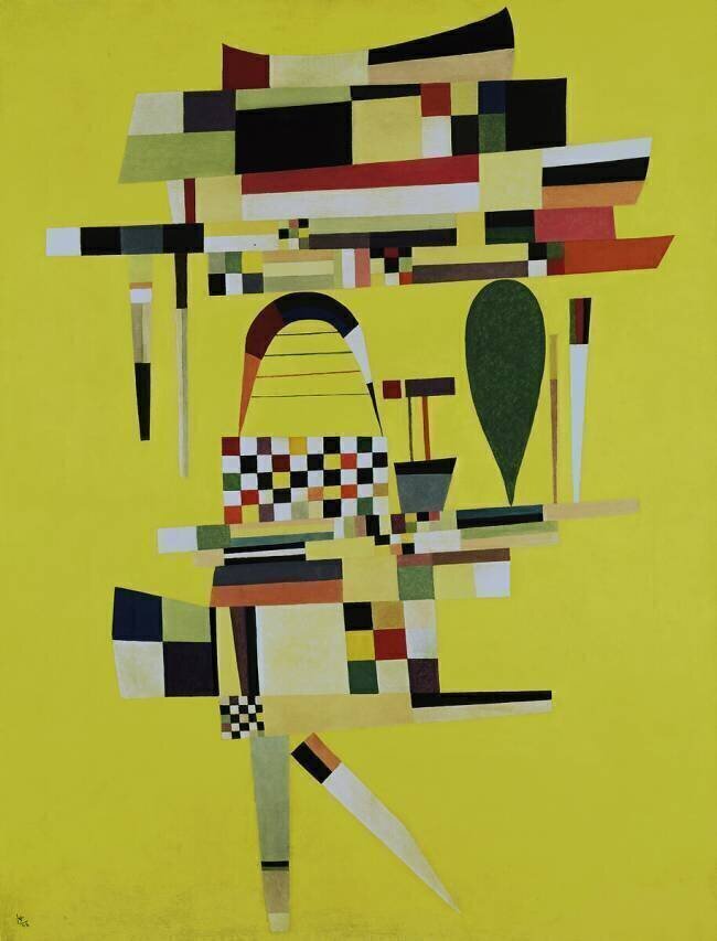 La toile jaune Wassily Kandinsky