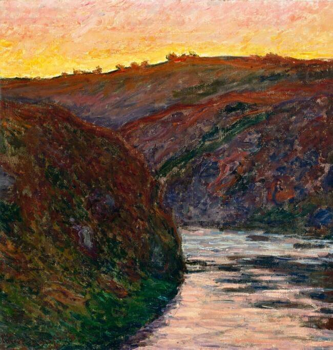 La Vallée de la Creuse, soleil couchant Claude Monet