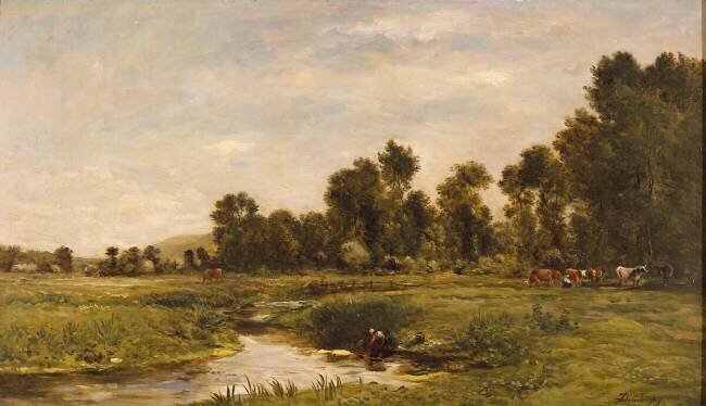 La Vallée de l'Arques (Seine Maritime) Charles-François Daubigny