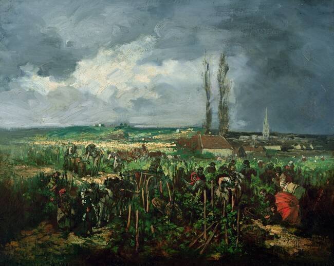 La vendange à Argenteuil René Charles Louise Debreaux