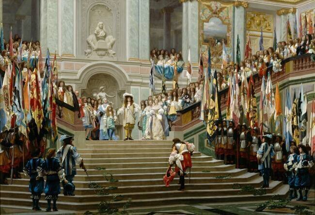 L'Accueil du Grand Condé à Versailles par Louis XIV Jean-Léon Gérôme