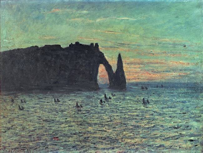 L'aiguille creuse d'Etretat Claude Monet
