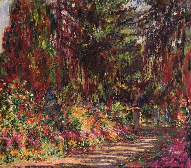 L'allée du jardin à Giverny Claude Monet