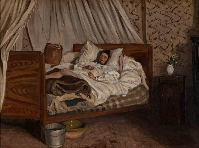 L'ambulance improvisée (Monet blessé) Frédéric Bazille