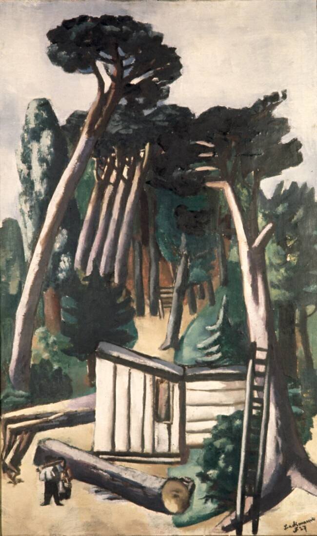 Paysage avec les bûcherons Max Beckmann