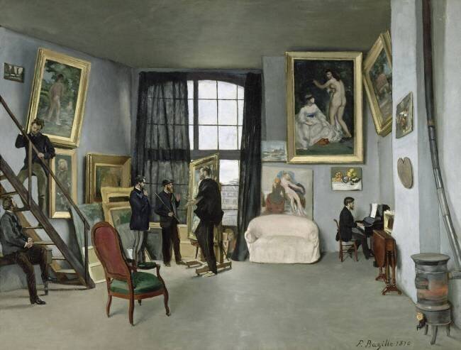L'Atelier de Bazille, 9 rue de la Condamine à Paris Frédéric Bazille