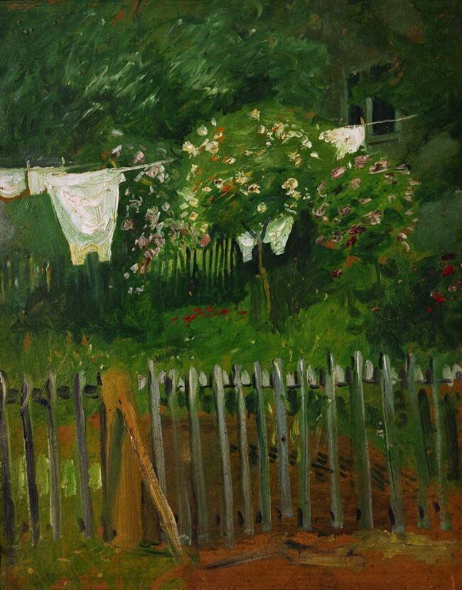 Laverie dans le jardin à Kandern August Macke