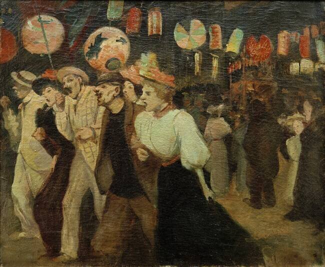 Le 14 juillet 1895 à Montmartre Théophile Alexandre Steinlen