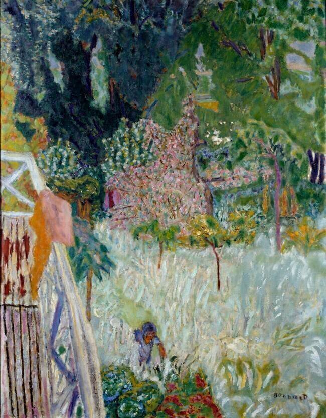 Le apple mier floral ou balcon Vernonet Pierre Bonnard