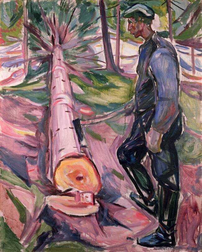 Le bûcheron Edvard Munch