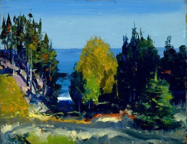 Le bosquet - Monhegan George Wesley Bellows