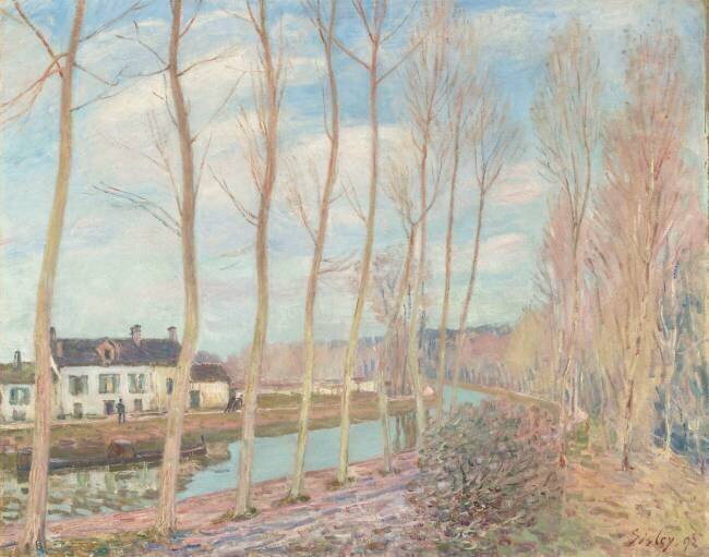 Le canal du Loing Alfred Sisley