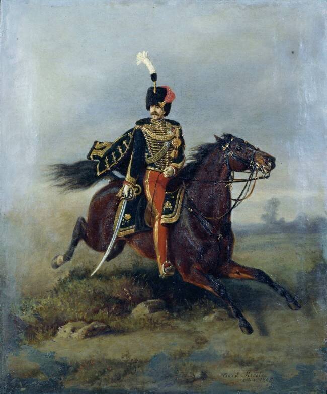 Le capitaine de Gombault-Razac, du régiment des guides Ernst Meister