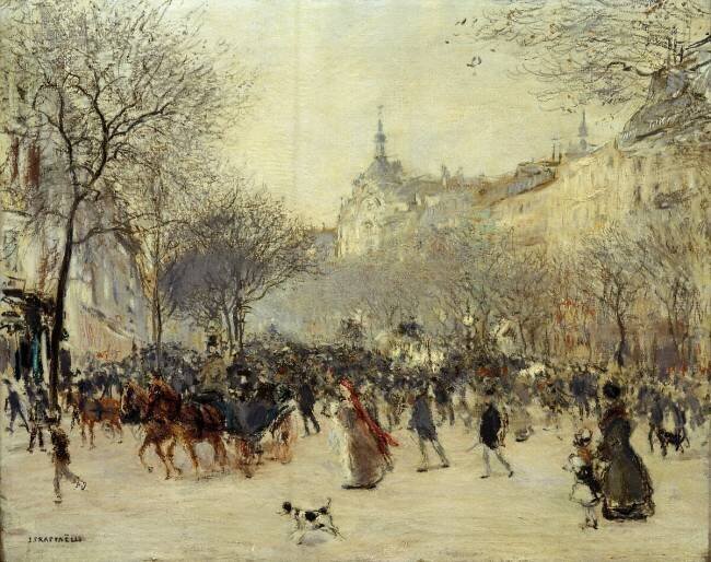 Le Carrefour Drouot à Paris Jean-François Raffaelli