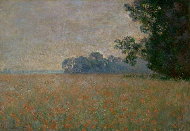 Le Champ d'avoine aux coquelicots Claude Monet
