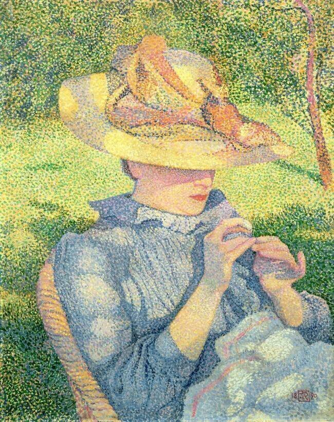 Le Chapeau de Paille Theo van Rysselberghe
