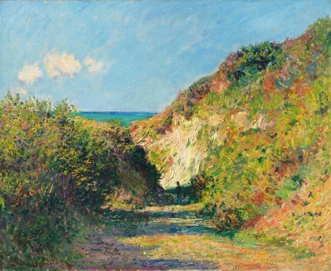 Le chemin creux Claude Monet