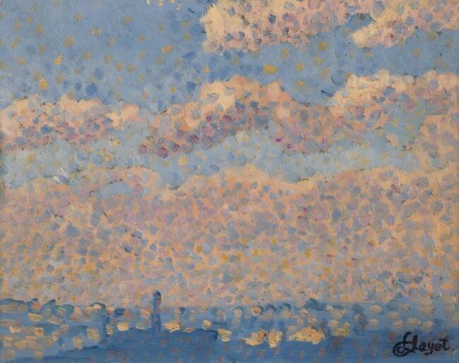 Le ciel au-dessus de la ville Louis Hayet
