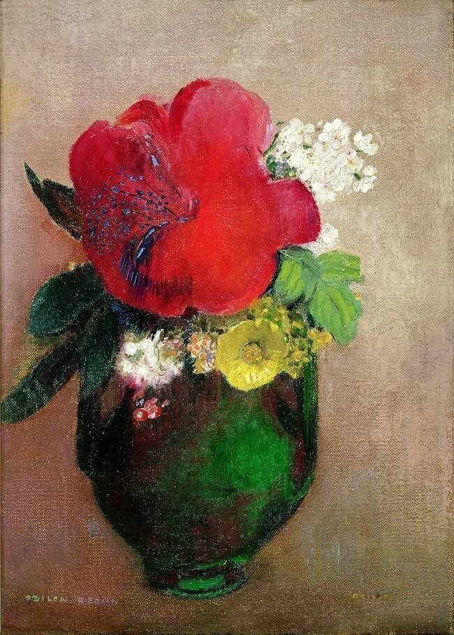 Le Coquelicot Rouge Odilon Redon