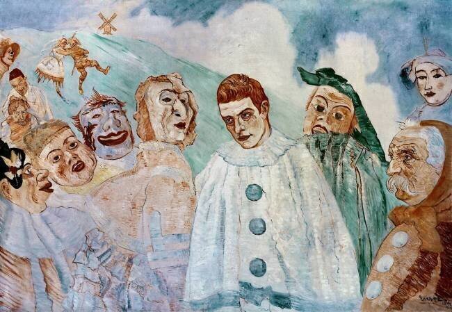 Le désespoir de Pierrot (Pierrot jaloux) James Ensor