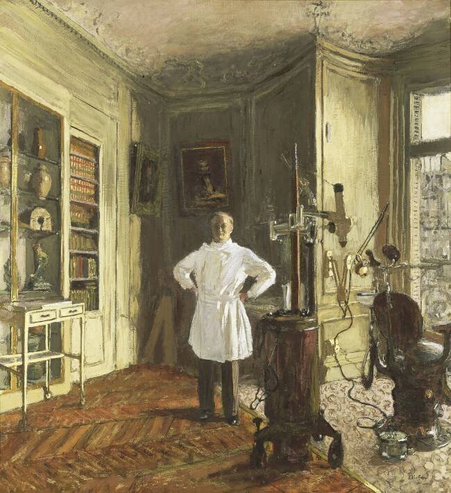 Le Docteur Louis Viau dans son cabinet dentaire Edouard Vuillard