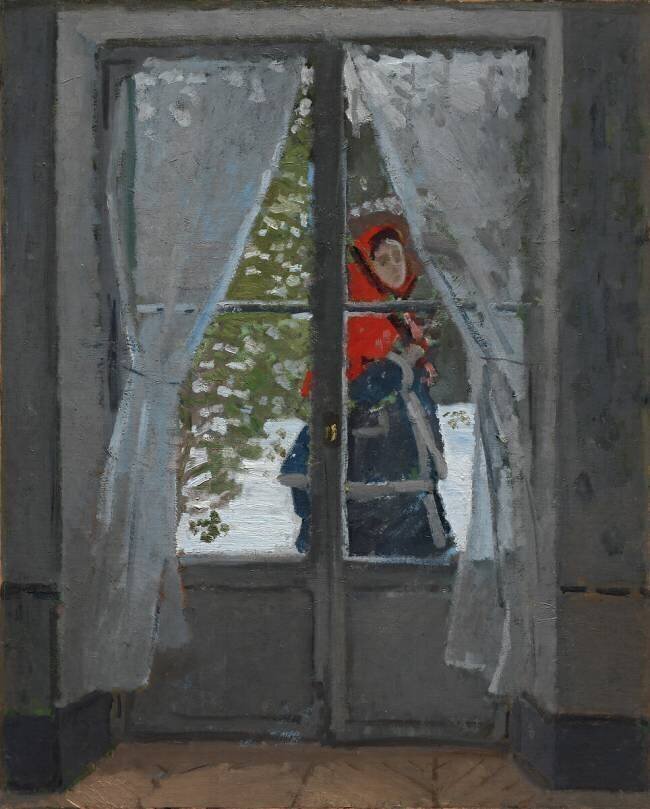Le foulard rouge Claude Monet