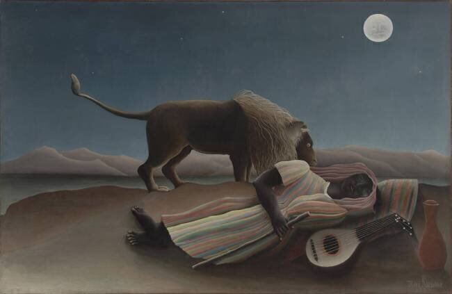 La Bohémienne endormie Henri Rousseau