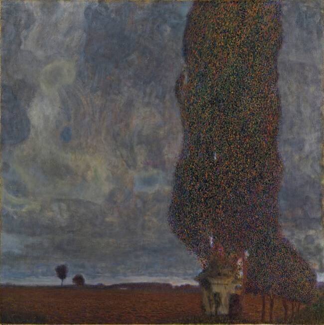 Le grand peuplier II (Gathering storm) Gustav Klimt