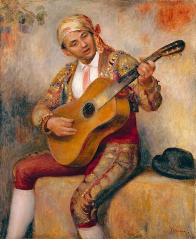 Le guitariste espagnol Auguste Renoir