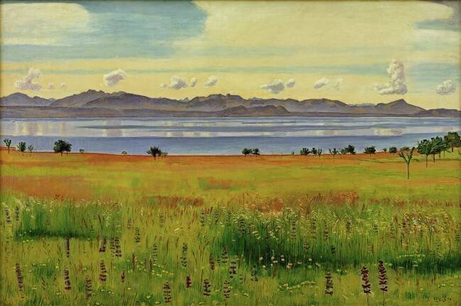 Le lac Léman depuis Saint-Prex Ferdinand Hodler