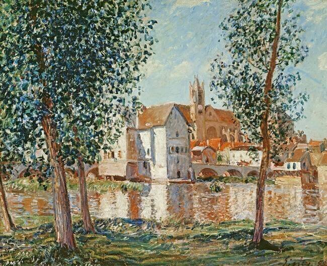 Le Loing à Moret Alfred Sisley