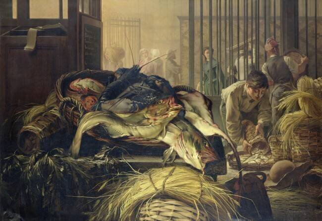Le marché aux poissons Dominique Henri Guifard